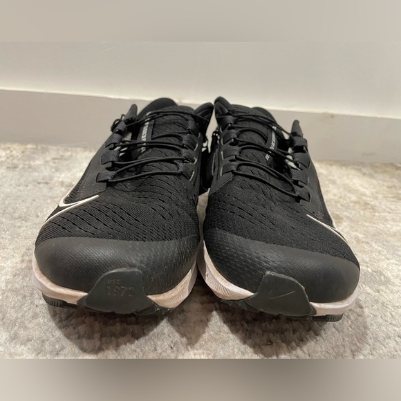 Nike Air Zoom Pegasus 38 Black & White Side Zip Velcro Closure Women’s Size 9 - Picture 9 of 15